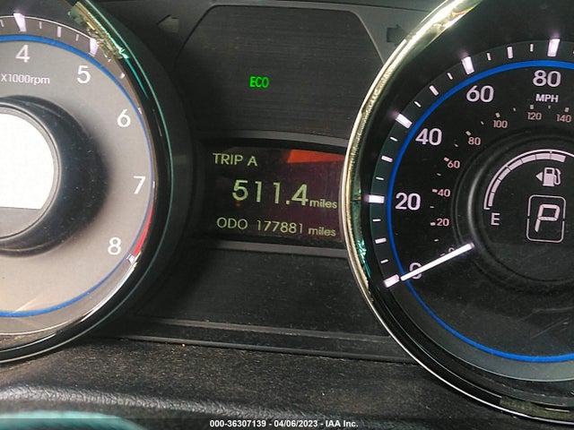 2013 HYUNDAI SONATA GLS PZEV VIN: 5NPEB4AC9DH579627