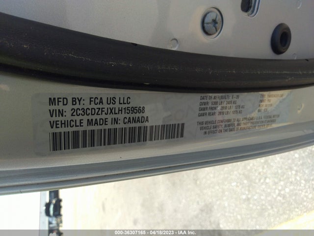 Dodge Challenger R/t Scat Pack 2020 2C3CDZFJXLH159568 Image 9