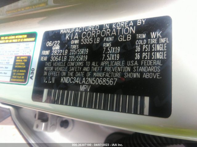 KNDC34LA2N5068567 KIA Ev6 Wind