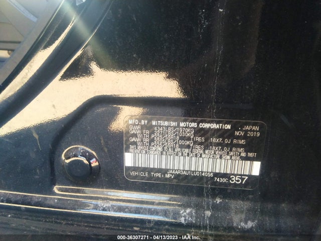 JA4AR3AU1LU014056 Mitsubishi Outlander Sport Es 2.0/se 2.0