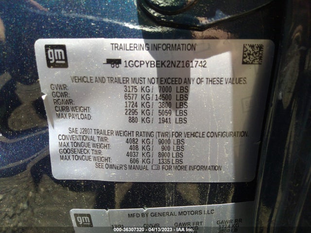 Chevrolet Silverado 1500 Ltd Custom 2022 1GCPYBEK2NZ161742 Image 9