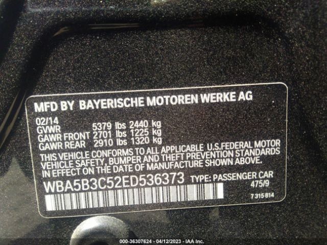 WBA5B3C52ED536373 BMW 5 Series 535i Xdrive