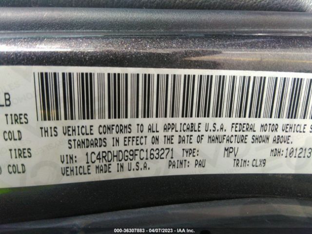 1C4RDHDG9FC163271 Dodge DURANGO LIMITED
