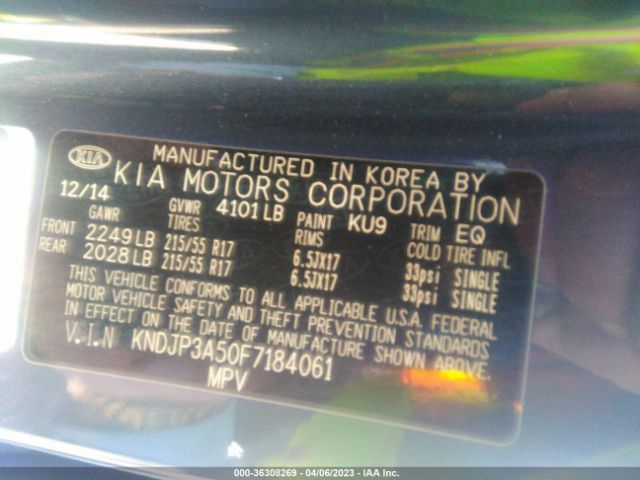 KNDJP3A50F7184061 KIA SOUL +