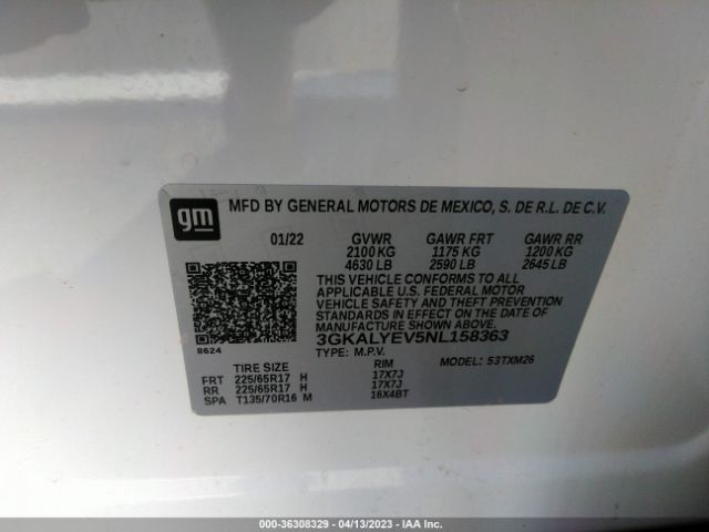 3GKALYEV5NL158363 GMC Terrain At4