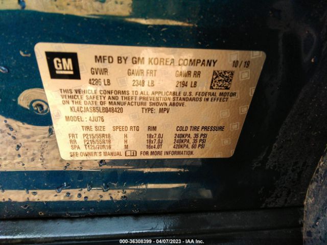 KL4CJASB5LB048420 Buick Encore Preferred