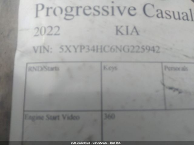 5XYP34HC6NG225942 KIA Telluride Ex