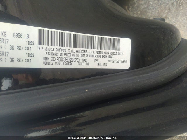 Dodge Grand Caravan Sxt 2014 2C4RDGCG5ER209793 Image 9