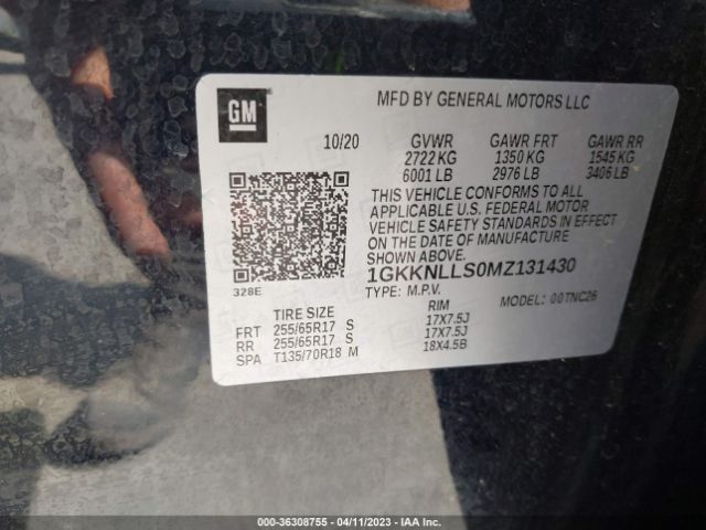 1GKKNLLS0MZ131430 GMC Acadia At4