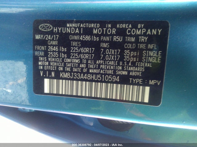 Hyundai Tucson Se Plus 2017 KM8J33A48HU510594 Image 11