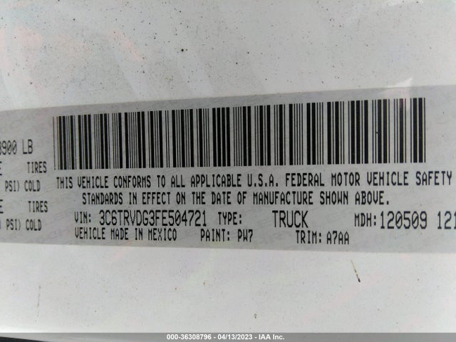 RAM Promaster 2015 3C6TRVDG3FE504721 Image 10