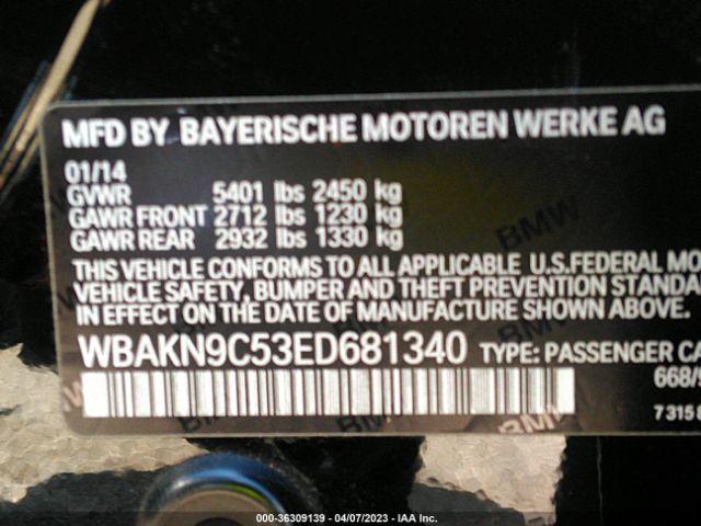 WBAKN9C53ED681340 BMW 5 Series 550i