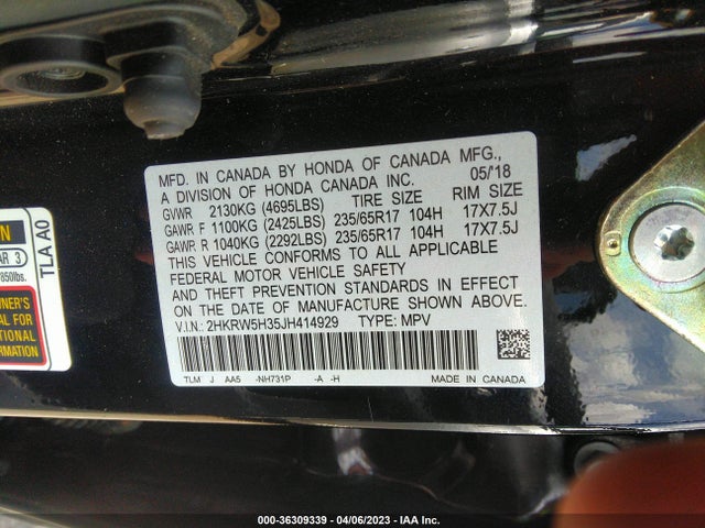 Honda CR-V LX 2018 2HKRW5H35JH414929 Image 9
