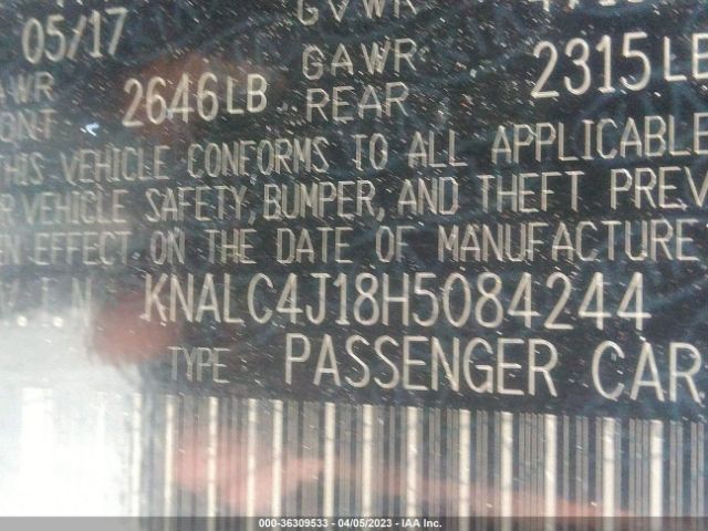 KNALC4J18H5084244 KIA Cadenza Premium