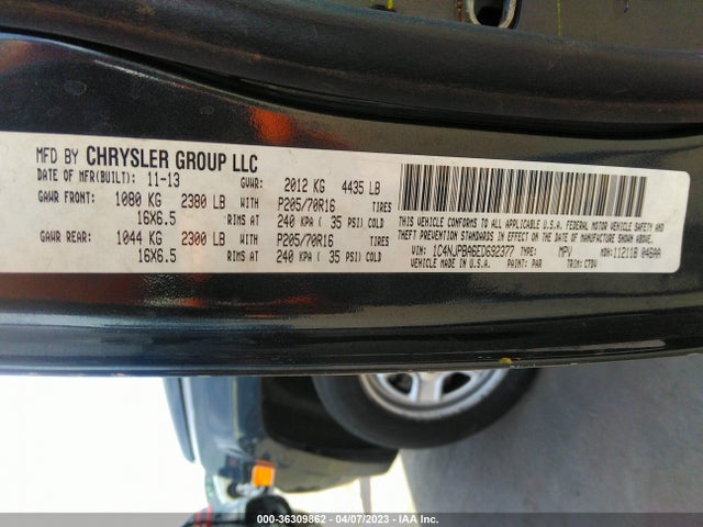 Jeep Patriot Sport 2014 1C4NJPBA6ED692377 Image 9