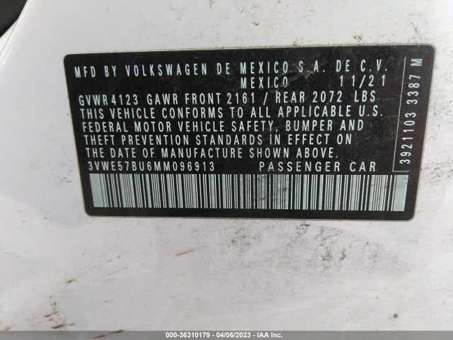Volkswagen JETTA SEL 2021 3VWE57BU6MM096913 Image 9