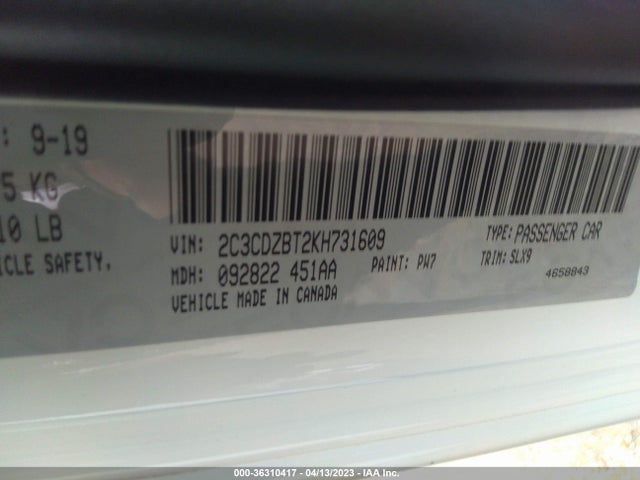 Dodge Challenger R/t 2019 2C3CDZBT2KH731609 Image 9