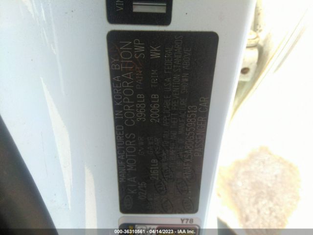 KNAFX5A80G5598513 KIA Forte 5-door Ex