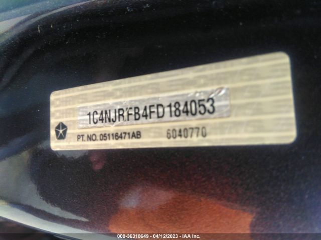 1C4NJRFB4FD184053 Jeep Patriot Latitude