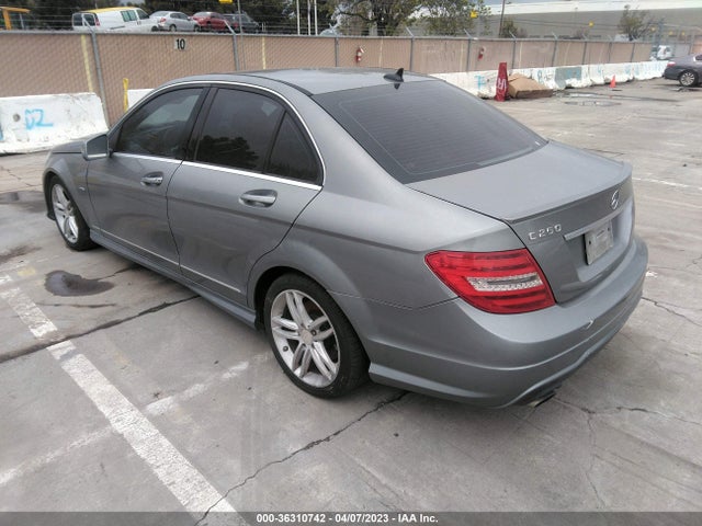 2012 MERCEDES-BENZ C-CLASS C 250 VIN: WDDGF4HBXCR199767