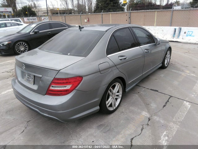 2012 MERCEDES-BENZ C-CLASS C 250 VIN: WDDGF4HBXCR199767