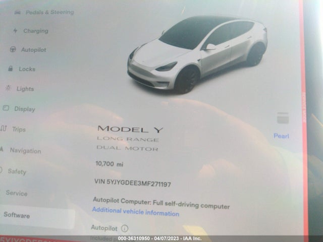 Tesla Model Y Long Range 2021 5YJYGDEE3MF271197 Image 8