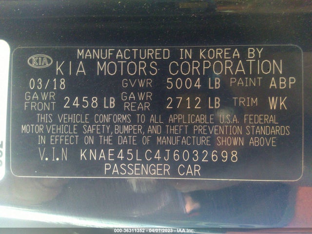 KIA Stinger Gt1 2018 KNAE45LC4J6032698 Image 10