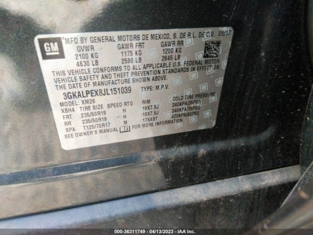 3GKALPEX8JL151039 GMC Terrain Slt