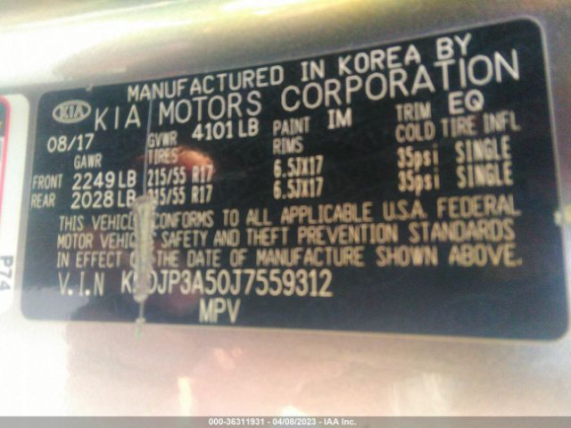 KNDJP3A50J7559312 KIA SOUL +