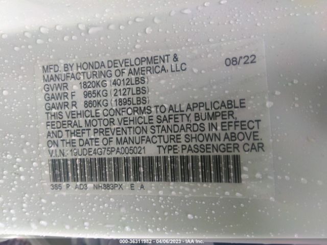 19UDE4G75PA005021 Acura Integra W/a-spec Tech Package