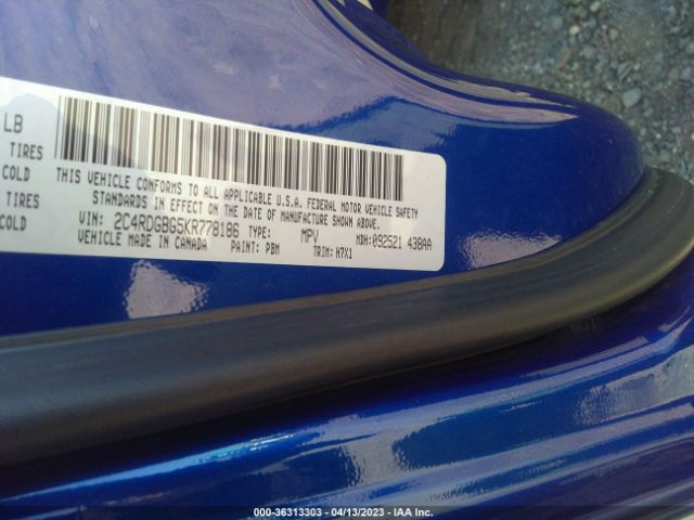 2C4RDGBG5KR778186 Dodge Grand Caravan Se