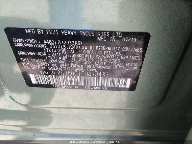 JF2SJAHC1EH478433 Subaru Forester 2.5i Limited