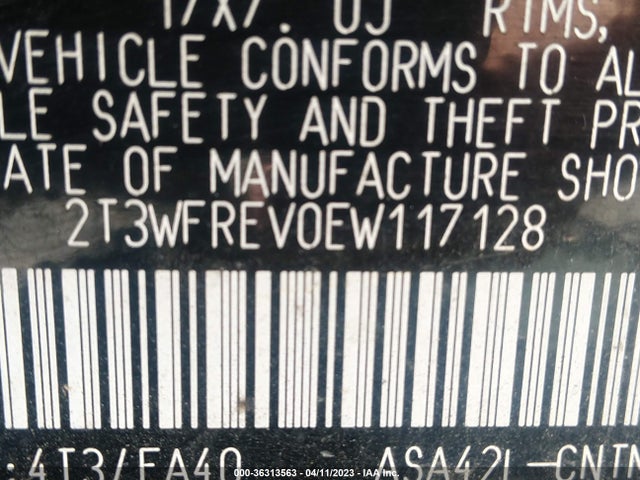 Toyota Rav4 Xle 2014 2T3WFREV0EW117128 Image 11