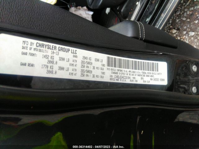 1C4RDJEG4EC331841 Dodge Durango Citadel