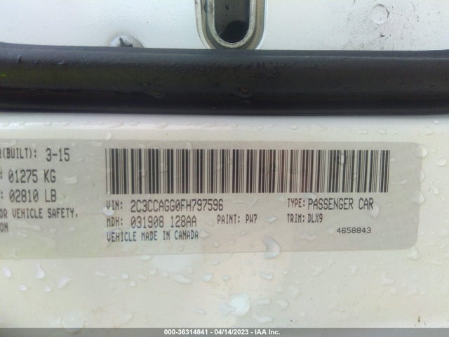 Chrysler 300 300s 2015 2C3CCAGG0FH797596 Image 9