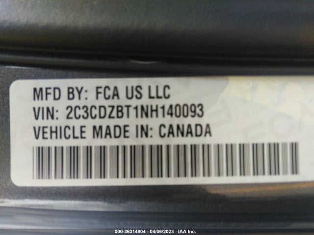 Dodge Challenger R/t 2022 2C3CDZBT1NH140093 Image 9