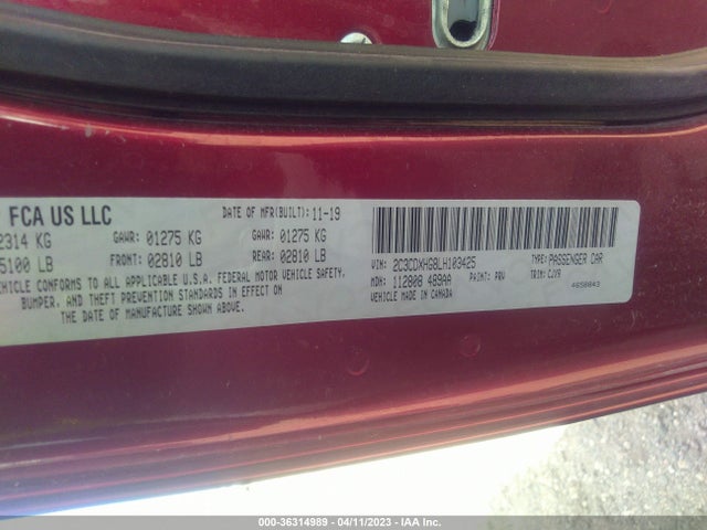 Dodge CHARGER GT 2020 2C3CDXHG8LH103425 Image 9