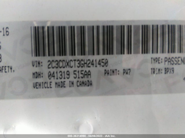 Dodge CHARGER R/T 2016 2C3CDXCT3GH241450 Image 9