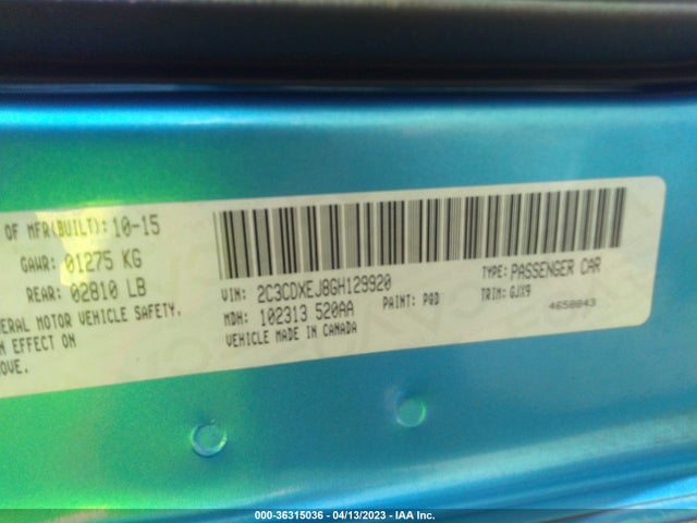 Dodge Charger Srt 392 2016 2C3CDXEJ8GH129920 Image 9