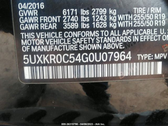5UXKR0C54G0U07964 BMW X5 Xdrive35i