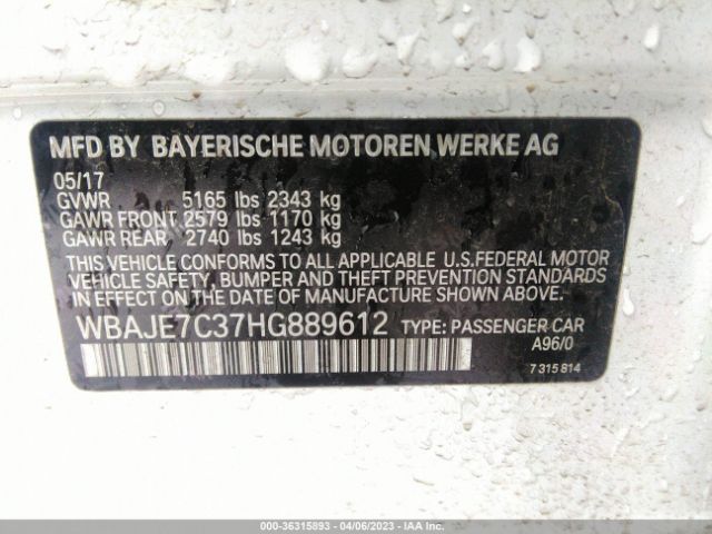 WBAJE7C37HG889612 BMW 540i Xdrive
