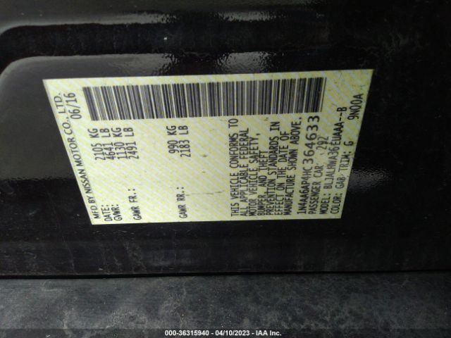1N4AA6AP4HC364633 Nissan Maxima Platinum
