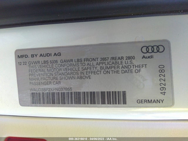 2023 Audi A6, VIN: WAUD3BF2XPN037855