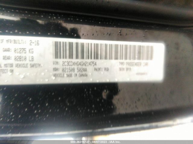 2C3CDXHG4GH214754 Dodge Charger Sxt