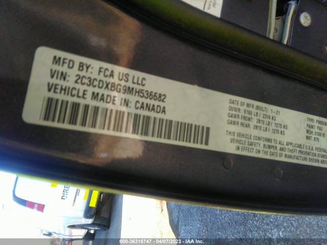 Dodge Charger Sxt 2021 2C3CDXBG9MH536682 Image 9