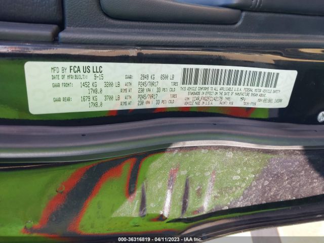 1C4RJFAG2FC142179 Jeep Grand Cherokee Laredo