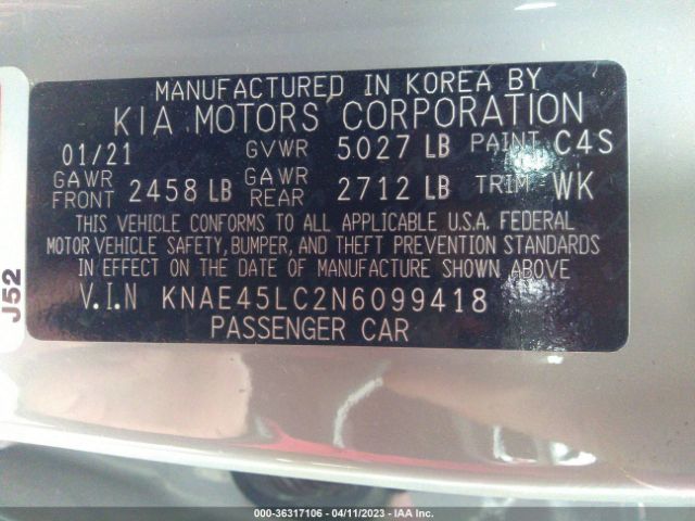 KNAE45LC2N6099418 KIA Stinger Gt1