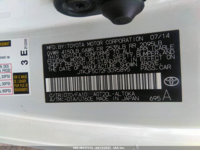 JTKJF5C72F3095895 Scion TC