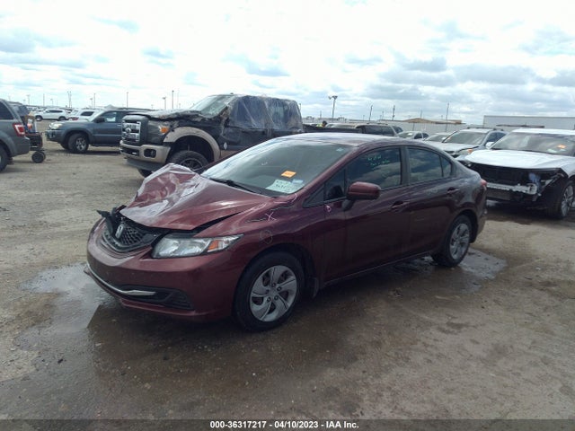 2014 HONDA CIVIC SEDAN LX VIN: 19XFB2F50EE035493