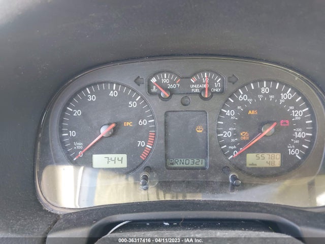 2001 VOLKSWAGEN JETTA GLS VIN: 3VWSC29M61M045246